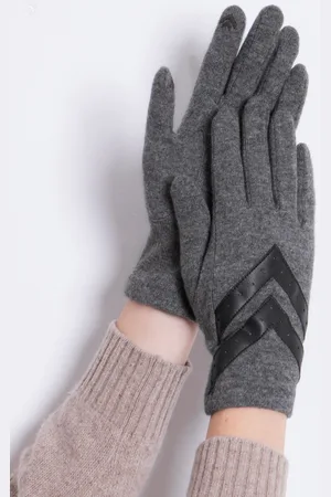 Totes Ladies Isotoner Wool Knit Winter Gloves with Smartouch and ChevronEn