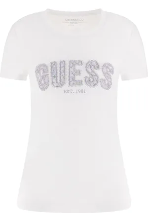 Guess Short Sleeve Logo Lace T-Shirtxlarge