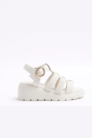 River Island Girls Plait Wedge Sandals