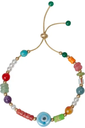 Bibi Bijoux Gold Tone Multi Beaded Friendship Braceleten