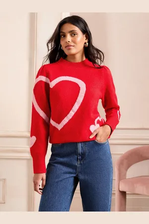 Love & Roses Sequin Heart Motif Jumper44