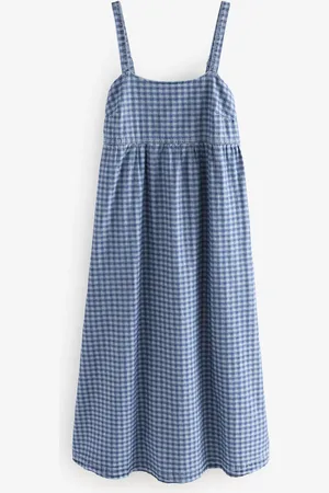 Next Strappy Denim 100% Bomuld Midi Kjole18 s