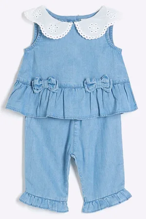 River Island Baby Piger Chambray kravesæt6874cm
