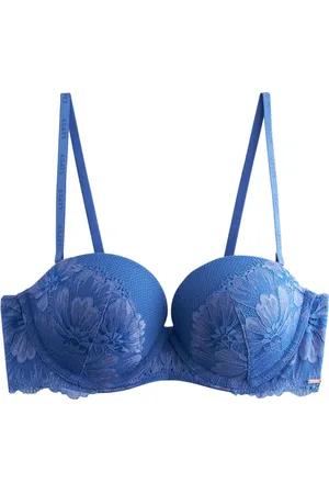 Lipsy London Blue Lace Underwired Balcony Bra80B