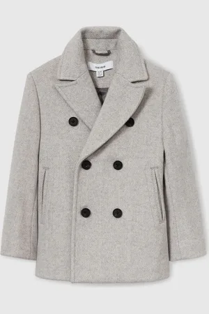 Reiss Bergamo Wool-Blend Twill Double-Breasted Coat10 - 11 år (140 - 146cm)
