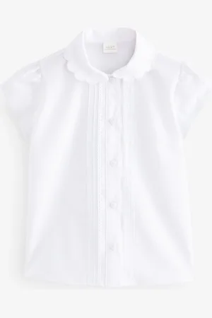 Next Cotton Rich Scalloped Collar School Shirt (3-14yrs)13 år (158cm)