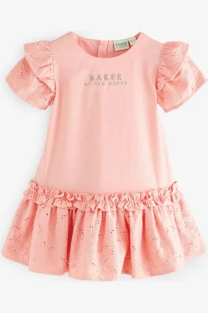 Ted Baker Pink Broiderie Detail Dress50cm