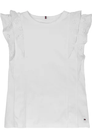 Tommy Hilfiger Broderie Anglaise 100% Cotton Knit Top166168cm