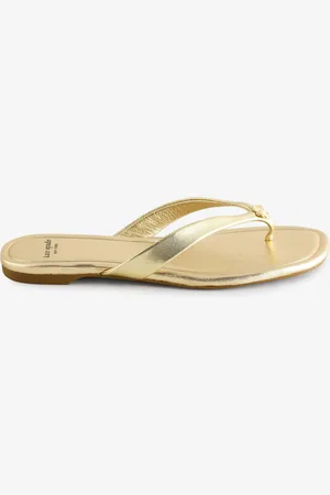Kate Spade Gold Spade Flower Sandals4.5