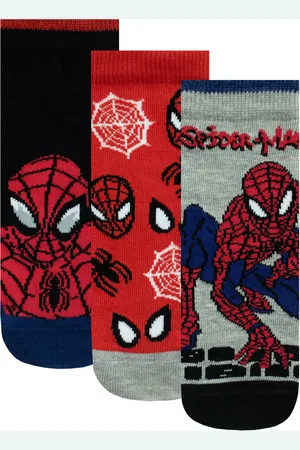 Character Spiderman 100% Cotton Socks 3 Pack13-1