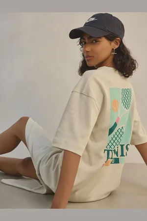 Next Kortærmet Rund hals Jersey Back Graphic Midi Kjole44høj