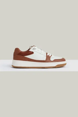 Reiss Astor Leather Panelled Trainerseu37