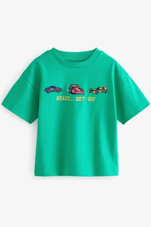 Next 100% Cotton Short Sleeve Transport T-Shirt (3mths-7yrs)1.5 - 2 år (86 - 92cm)