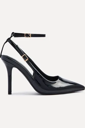 Linzi Galore Stiletto Court Heels With Wrap Around Ankle Strap