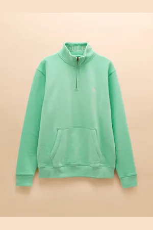 Joules Jenkins Sweatshirtmed kvart lynlås i børstet bomuldlarge