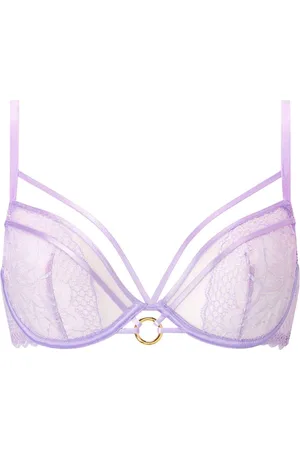 Ann Summers Compelling Floral Mesh Non Pad Plunge Bra80DD