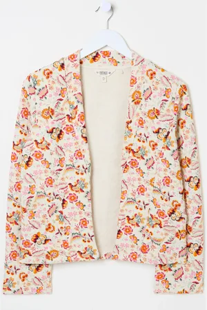 Fat Face FatFace Quilted Historical Floral Print Jersey Jacket50