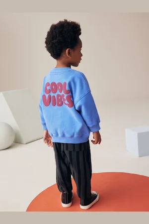 Next Sweatshirt And Stripe 100% Cotton Joggers Set (3mths-7yrs)9 - 12 måneder (74 - 80cm)