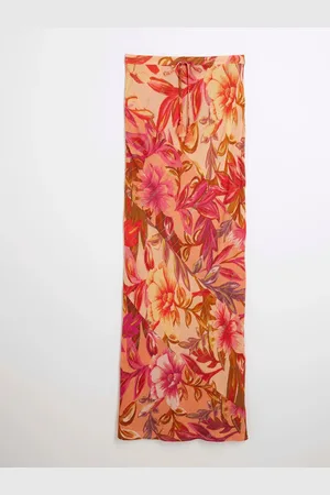 River Island Floral Print Bias Beach Maxi Skirtmedium