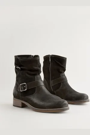 Next Forever Comfort Slouch ankelstøvler i læder
