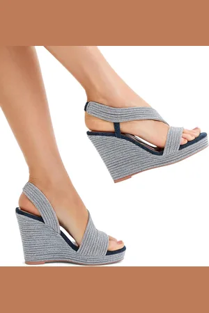 Carvela Blue Gala Wedge Jewel 110 Sandals