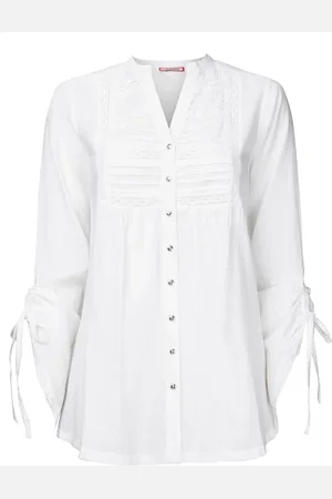 Joe Browns Lace Detail Pintuck 100% Cotton Blouse36