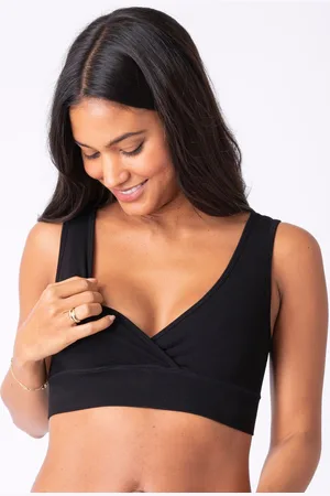 Séraphine Black Bamboo Maternity & Nursing Sleep Bras - Twin PackM