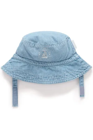 Purebaby Denim Bucket 100% Cotton Hats