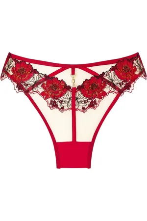 Ann Summers Caged Rose Floral Embroidery Brazilian Knickers44