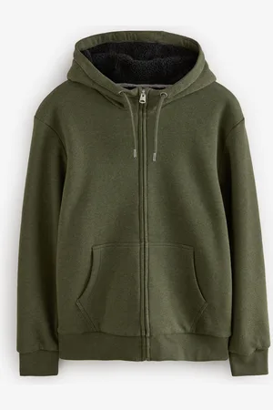 Next Borg Fleece Lined Zip Through HoodieS
