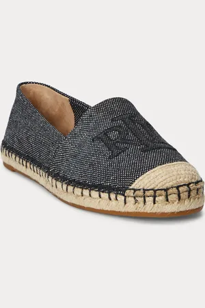 Ralph Lauren Cameryn Cross-Dyed Canvas Espadrille Shoes
