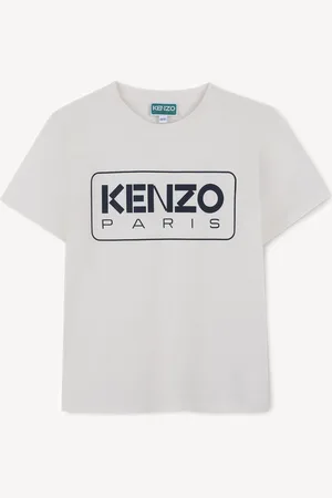 Kenzo Rectangle Logo Short Sleeve White T-Shirt158164cm