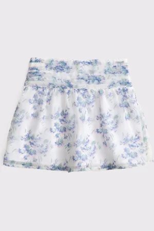 Abercrombie & Fitch Blomster Chiffon Mini Nederdele134140cm