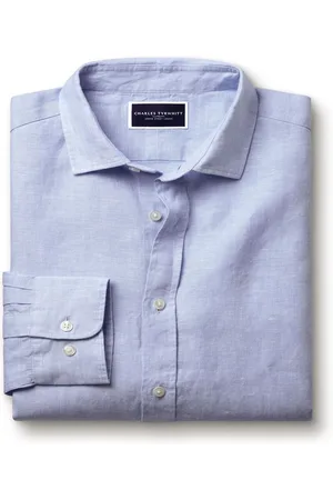 Charles Tyrwhitt Slim Fit Plain Pure 100% Hør SkjorterXL