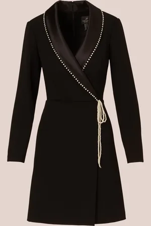 Adrianna Papell Pearl Wrap Blazer Kort Kjole44