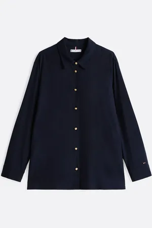 Tommy Hilfiger Curve Guld Button Kjole Skjorter52