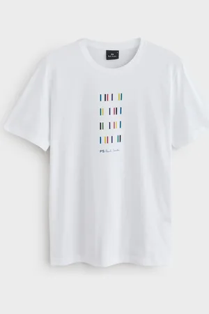 Paul Smith Regular-Fit Logo 100% Organic Cotton White T-Shirtxlarge