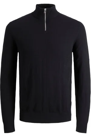 JACK & JONES Quarter Zip Knitted TrøjeL