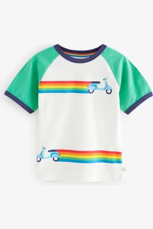 Little Bird Rainbow Raglan Short Sleeve T-Shirt9298cm
