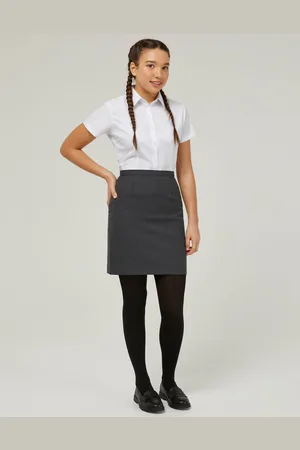 Trutex Grey 20" Back Vent School Skirt (11-17 Yrs)12 år (152cm)