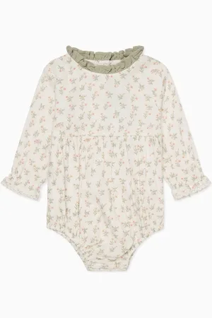 Mori Green Floral Print 100% Organic Cotton Muslin Bodysuit12 - 18 måneder (80 - 86cm)