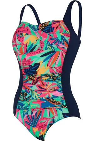 Zoggs Blue Ruched Front Classicback Swimsuit40