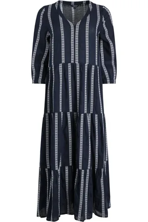 Weird Fish Emmy Striped Woven 100% Cotton Dress42
