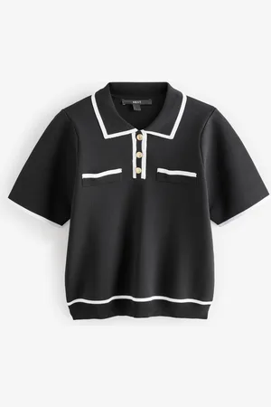 Next Smart Collared Knitted T-ShirtL Reg