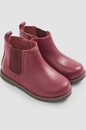 JoJo Maman Bébé Pretty Leather Chelsea Støvler