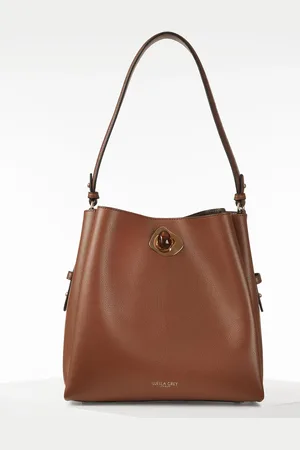 Luella Grey Henri Hobo Tote Brown BagEn