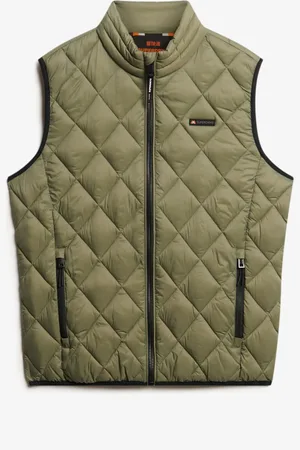 Superdry Diamond Quilt Fuji Lite 100% Cotton GiletM
