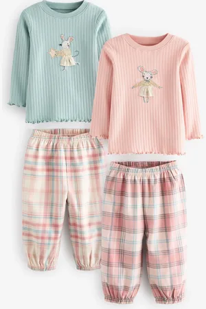 Next 2 Pack 100% Cotton Woven Bottoms Pyjamas (9mths-10yrs)7 - 8 år (122 - 128cm)