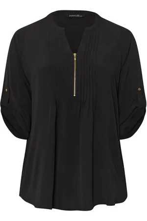 Evans Zip Pintuck Shirt46
