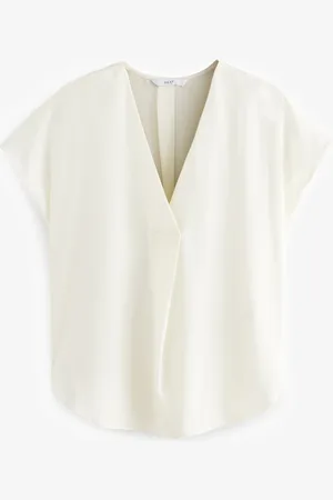 Next Relaxed Fit Short Sleeve Overhead V-Neck Blouse42